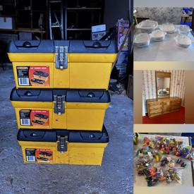 MaxSold Auction: This online auction features retro bar, pull-out couch, desks, wine racks, vintage toys, teacup/saucer sets, small kitchen appliances, perfume bottles, Christmas village houses, children’s puzzles, pet products, sewing machine, yard tools, hand tools, NIB teapot sets, vinyl records, doll house, Royal Doulton figurine, art glass, outerwear, and much more!
