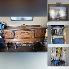 MaxSold Auction: This online auction features decanter set, Blue Mountain pottery, RC boats, pet products, antique cabinets, dash cam, small kitchen appliances, gaming chair, desks, office supplies, vinyl records, planters, DVDs, computer accessories, cameras, fishing gear, beauty appliances, puzzles, art supplies, costume jewelry, patio furniture, yard art, paint supplies, power & hand tools, chainsaw, lawnmower, yard tools, pressure washer, snowblower, BBQ grill, tool chest, and much, much, more!!!\n