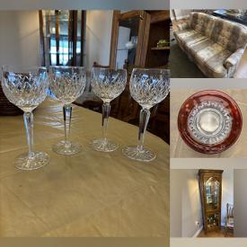 MaxSold Auction: This online auction features antique buffet, air purifier, area rug, live plant, Waterford glasses, ruby plates, TVs, portable AC unit, plant pots, decorative plates, MCM letter desks, printer, sewing supplies, teacup/saucer sets, small kitchen appliances, NIB ceiling fan, and much more!