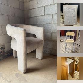 MaxSold Auction: This online auction features desk chairs, vintage tins, vintage upright pianos, art pottery, games, vintage cast iron kettles, vintage wicker chair, vintage bottles, vintage trunk, leather furniture, men’s shoes, wooden changing rooms, and more!