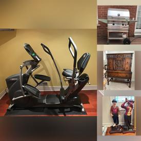 MaxSold Auction: This online auction features Hummels, DaVinci crystal, antique furniture, refrigerator, Tiffany style floor lamp, exercise equipment, wine rack, utility shelving units, patio furniture, stained glass lamp shade, four poster bed, antique mirrors, desks, area rug, fitness gear, small kitchen appliances, printer, Evesham, glass top table, art books, Royal Doulton figurine, cranberry glass, vintage dolls, and much, much, more!!!
