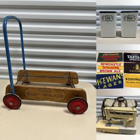 MaxSold Auction: This online auction features games, puzzles, vintage walker toy, wooden decoy ducks, vintage bar towels, novelty lamps, costume jewelry Christmas village houses, sewing machine, Santa ornaments, and more!