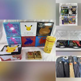 MaxSold Auction: This online auction features new home gadgets including phone accessories, window alarms, LED bulbs, power banks, insect traps, speakers, flashlights, smart watches, security cameras, vacuum sealers, gaming gear, portable air pumps, LED light strips, sound machine, starry night projector, leaf blower, and Star Wars collectibles, Marvel collectibles, comics, Pokemon collectibles, vintage train buildings, vinyl records, new paparazzi jewelry, men’s & women’s clothing, new welding torches, computer components, NIP HotWheels, toys, Funko Pop!