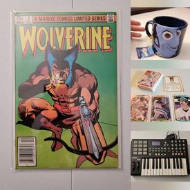 MaxSold Auction: This online auction features comics, video games & accessories, collector tins, humidor, vintage marbles, sports equipment, Star Wars collectibles, sports trading cards, Yu-gi-oh cards, non-sports trading cards, stereo components, Gibbard furniture, and more!