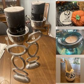 MaxSold Auction: This online auction features Bunnykins, candle holders, Christmas village buildings, framed Batik art, Southwestern pottery, sand art bottles, and more!