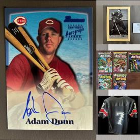 MaxSold Auction: This online auction features sports trading cards, sports collectibles, Pokémon cards, vinyl records, Yu-Gi-Oh cards, comics, Looney Tunes tiles, vintage toys, matchbook cover collection, sports apparel, and more!