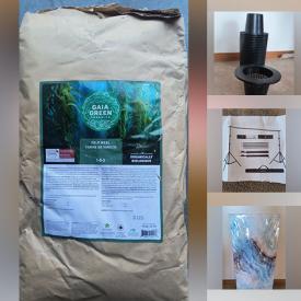 MaxSold Auction: This online auction features garden supplies, NIB balance bike, new garden tools, plant pots, pet products, backpacks, grow lamp, and more!