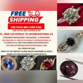 MaxSold Auction: This online auction features coins, diamond, gemstone, gold, silver jewelry, and loose gemstones such as rubies, tanzanites, diamonds, peridots, amethysts, emeralds, opals, citrines, sapphires, and much, much, more!!!