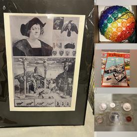 MaxSold Auction: This online auction features fitness gear, fountain pens, art glass, humidifier, Transferware, hardback books, portable projector, costume jewelry, proof coins, Carl Beam lithograph, men’s clothing, and much more!