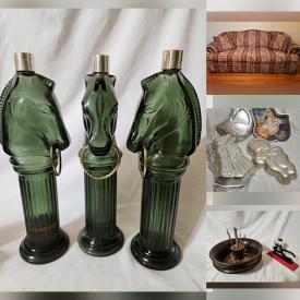 MaxSold Auction: This online auction features Outdoor blow mold, Curio cabinet, Coat stand, Pot and Pan Set, Bread Box, Futon, Fisher-price Picnic Table, Kid\'s Rocking chair, Outdoor kids toys, Sparkle & Shine Cleaning Set, Alligator teeter totter, Monopoly collection, Chess Set. Pedestal display table, Red Barn & Silo, Bookcase, Miniature mini tea sets, Telephone Table & Chair and many more!!