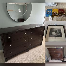 MaxSold Auction: This online auction features Royal Doulton figurine, art glass, table lamps, wall mirrors, TVs, small kitchen appliances, snow tires, garden tools, patio furniture, costume jewellery, pipes, art pottery, stone carving, electric fireplace, games, office supplies, desk & chair, hardware, fitness gear, sports equipment, area rug, DVDs, Star Trek collectibles, printer, and much, much, more!!!