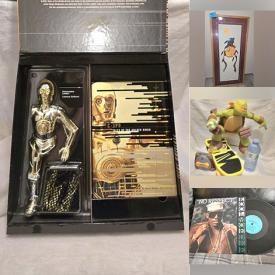 MaxSold Auction: This online auction features outerwear, sports apparel, TV series collectibles, Funko Pop figures, pop culture collectible cards, NIB chandelier, sports trading cards, watch, new beauty products, toys, men’s & women’s clothing, Wade pottery, action figures, comics, video games, vinyl records, games, Batman collectibles, Harley Davidson collectibles, and much, much, more!!!n