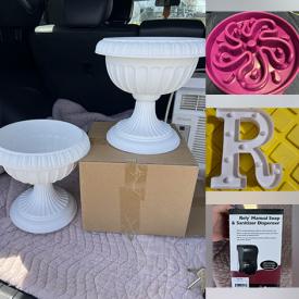 MaxSold Auction: This online auction features window AC units, training pylons, pet products, plant pots, DVDs, NIB chandelier, heater, sports equipment, kids & women’s clothes, printer, light-up letters, magnetic boards, and more!