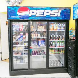 MaxSold Auction: This online auction features the contents of a small convenience retail store, included cash register system, security cameras, food and candy sales racks, pegboard hooks, commercial Pepsi fridge, patty warmer, and much more!