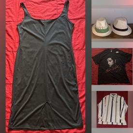 MaxSold Auction: This online auction features men’s & women’s jackets & blazers, women’s dresses, sets, pants, blouses, skirts, & sweaters, women’s shoes & boots, men’s shirts, pants, & shorts, jerseys, hats, and more!
