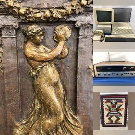 MaxSold Auction: This online auction features bronze sculpture, stereo components, antique books, Mainstreet Village collectibles, Thomas Kinkade collector plates & lanterns, bikes, sports memorabilia, Asian-inspired furniture,  men’s jeans, video game accessories, bar chairs, antique desk, inflatable boat, and more!