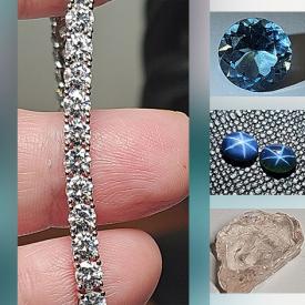 MaxSold Auction: This online auction features gemstone jewelry, and loose gemstones such as aquamarine, rubies, tourmalines, opals, sapphires, tanzanites, amethysts, citrines, topaz, peridots, and much more!!