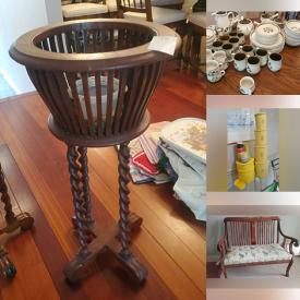 MaxSold Auction: This online auction features vintage music cabinet, art pottery, small kitchen appliances, display case, botijo, leather sofa, desk, desktop computer, printer, costume jewelry, vanity, vinyl records, chandelier, soapstone figurines, sewing machine, pet products, garden pots, and more!   n