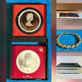 MaxSold Auction: This online auction features sterling silver jewelry, coins, vinyl records, model train cars &  track, RCMP figures, teacup/saucer sets, comics, game, puzzles, Royal Doulton figurines, vintage watches, antique books, propane heater, stereo components, Die-Cast vehicles, and much, much, more!!!