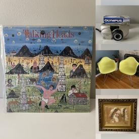 MaxSold Auction: This online auction features Eames shell chairs, vintage Relpo planters, decorative teapot, video games, vintage toys, Legos, vinyl records, cameras & lenses, watches, gouache paintings, vintage artwork, children’s & YA books, vintage books, art books, comics, games, costume jewelry, Calico Critters, mantel clock, antique skis, Funko Pops, sports trading cards, Pokemon cards, espresso cups, vintage Pyrex, vintage jersey, and much, much, more!!!