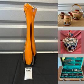 MaxSold Auction: This online auction features board games, puzzles, decanter set, art glass, coffee table books, steins, costume jewelry, antique Belleek, MCM Thai bronzeware, souvenir spoons, Hummels, antique mantel clock, upright piano, rolltop desk, brass rubbings, and more!!