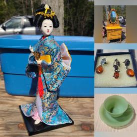 MaxSold Auction: This online auction features small kitchen appliances, pendant light, vintage porcelain dolls, Cabbage Patch doll, collector Barbie, antique dresser, electric fireplace, vintage bottles, women’s shoes, Royal Doulton figurines, costume jewelry, collector plates, toys, art glass, oil lamps, Jadeite, games, trumpet, vinyl records, decorative plates, Depression glass, teacup/saucer sets, art pottery, Commemorative collectibles, comics, and more!!