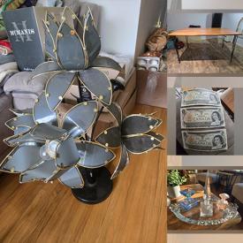 MaxSold Auction: This online auction features vintage Pyrex, vintage ashtrays, jewelry, perfume bottles, sports trading cards, vintage bottle, vintage teapot, Fiestaware, art glass, Sadler tea set, MCM planters, milk glass, teacup/saucer sets, Depression glass, banknotes, vintage Lotus lamp, and much more!