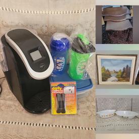 MaxSold Auction: This online auction features small kitchen appliances, costume jewelry, cookie jar, vintage Pyrex, porcelain miniatures, comics, oil lamps, pet products, craft supplies, women’s clothing, costume jewellery, plant pots, and more!