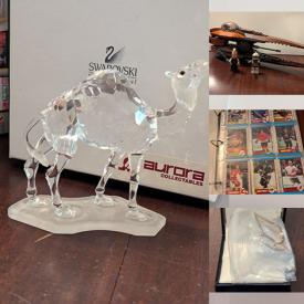 MaxSold Auction: This online auction features Swarovski figurine, fine jewelry, costume jewelry, sports trading cards, Lego kits, Pokemon collectibles, dragon figures, vinyl records, pop culture collectibles, and much more!