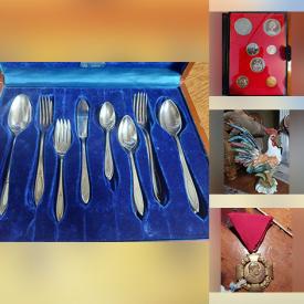 MaxSold Auction: This online auction features Indigenous artwork, coins, vintage clamshell diorama, Janggu drum, vintage mini mask display, silver jewelry, stamps, ashtray clogs, banknotes, sports trading cards, soapstone sculpture, art pottery, antique Meissen figurines, Tengra figurine, duck wood carvings, vintage tobacciana collectibles, Coca-Cola collectibles, games, vintage English saddle, and more!