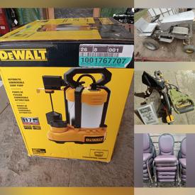 MaxSold Auction: This online auction features Adirondack chairs, portable scaffolding, tires, shingles, ladder, water tote, stackable chairs, NIB sump pump, window AC units, exercise equipment, trailer lights, automotive parts, vintage bottles, puzzles, computer parts, and much, much, more!!!