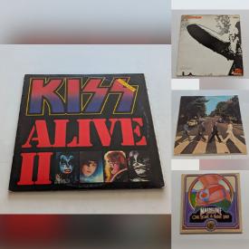 MaxSold Auction: This online auction features vinyl records, such as Alice Cooper, The Beach Boys, BB King, Eagles, Beatles, Deep Purple, ELO, Bob Dylan, Buddy Holly, and sports trading cards, Pokemon cards, DVDs, and more!