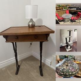 MaxSold Auction: This online auction features stand up desk & office chair, jewelry case, TV, futon sofa, garden tools, bike, patio furniture, dehumidifiers, pet products, Tiffany style light fixture, wire storage units, craft supplies, puzzles, small kitchen appliances, fabric, portable wardrobe, space heaters, men’s & women’s clothing, and much, much, more!!!