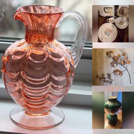 MaxSold Auction: This auction features Framed Wall Decor, Linens, Jewelry, Lamps, Barware, Juicer, Ladies Clothing, Small Kitchen Appliances, Vases, Bunnykins, Tools, Treadmill  and much much more!