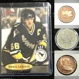 MaxSold Auction: This online auction features proof like  & proof coins, sports trading cards, Pokemon cards, stamps, Legos, Thomas the Train, train set, medals, video games, Blu-rays, banknotes, toys, and much, much, more!!!