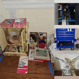 MaxSold Auction: This online auction features Riccardo Pennati Owl Statues, Ginny Vogue Dolls Vintage lighters, US General tool chest, Framed Oil Embellished Prints and more!