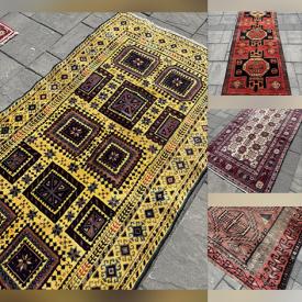 MaxSold Auction: This online auction features Persian rugs & runners such as Kashan, Zanjan, Bakhtiar, Hamadan, Shiraz, Baluchi, Araki, Tabriz, Joshaghan, Ardabil, and more!