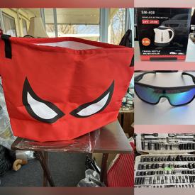 MaxSold Auction: This online auction features new items such as craft supplies, men’s clothing, games, sunglasses, and hand tools, action figures, children’s books, and more!