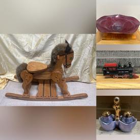 MaxSold Auction: This online auction features vinyl records, stamps, framed bills, cedar chest, art glass, miniature model train, Lusterware S & P shakers, and more!