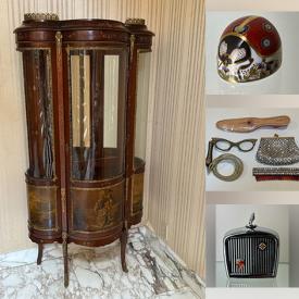 MaxSold Auction: This online auction features art glass, vintage evening bags, crystal decanter, new designer perfumes, vintage cloisonne, TV, Rosenthal espresso set, vintage scent balls, silk scarves, antique display cabinet, vintage women’s clothing & shoes, area rug, table lighters, cement planters, Royal Doulton figurines, Norman Brumm sculpture, vintage Poole pottery, garden tools, vintage inkwells, Moorcroft, art pottery, trinket boxes, Jadeite, amber glass, bronze sculptures, stained glass pieces, McCoy pottery, wood carvings, antique books, soapstone carving, pipes, and much, much, more!!!
