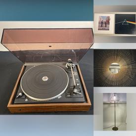 MaxSold Auction: This online auction features stereo components, MCM starburst mirror, framed signed artwork, MCM beauce pottery, Fat Lava pottery, art pottery, art glass, Royal Doulton figurines, soapstone carving, Waterford crystal pieces, teacup/saucer sets, decorative plates, vinyl records, Evesham, collectors spoons, costume jewelry, and much more!!