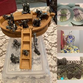MaxSold Auction: This online auction features costume jewelry, pewter Noah’s ark, sewing supplies, Precious Moments, office supplies, women’s shoes, kitchen gadgets, vintage doll carriage, porcelain dolls, and more!