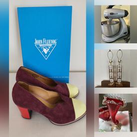 MaxSold Auction: This online auction features brass lamps, TVs, antique dining table, antique display cabinet, small kitchen appliances, dehumidifier, upright freezer, 4-poster bed, art glass, sewing machine, computer desk and much, much, more!!!