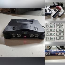 MaxSold Auction: This online auction features small kitchen appliances, video game consoles, stereo components, power tools, vintage lanterns, Avon bottles, printers, currency, NIB die cast vehicles, 3D printer, art supplies, typewriters, air tank, DVDs, speakers, toner, TV, heaters, sewing machine, window AC unit, fishing gear, projectors, toys, fans, dehumidifier, powerwasher, and much, much, more!!!