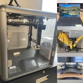 MaxSold Auction: This online auction features Dell laptops, Windows laptops, stand-up desks, monitors, 3D- printer, woodchipper, and more!