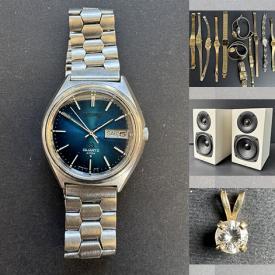 MaxSold Auction: This online auction features silver, gold & costume jewelry, mantle clock, art pottery, virtual reality headset, soapstone carving, watches, teacup/saucer sets, and more!