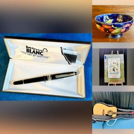MaxSold Auction: This online auction features metal stools, antique room divider, Moorcroft, costume jewellery, art glass, watches, vintage wooden Quebec lamp, Royal Doutlon figurines, coins, humidor, art glass, Indigenous artwork, sunburst mirror, guitar, vintage duck decoy, antique gingerbread mantle clock, Tom Thomson print, flat iron, watches, diamond ring, and more!