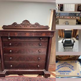 MaxSold Auction: This online auction features Victorian couch, framed prints, chainsaw, NIB turntable stereo, stereo components, heaters, vintage wash station, power tools, pet products, clarinet, bike, dressing table, stained glass lamp, vintage toys, Legos, children’s books, vintage books, vintage prams, doll house, art glass, DVDs, vintage magazines, and much, much, more!!!