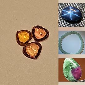 MaxSold Auction: This online auction features gemstone bracelets, and loose gemstones such as sapphires, opals, topaz, tourmaline, rubies, peridot, emeralds, garnet, quartz, amethyst, moonstone, chalcedony, lavender jade, Tibetin turquoise, sunstone, and much, much, more!!!