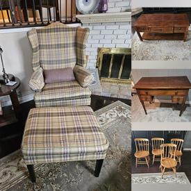 MaxSold Auction: This online auction features Ethan Allen furniture, Parsons chairs, area rug, art pottery, Kandinsky print, books, office supplies, plant pots, wine rack, sewing machine, craft supplies, fitness gear, small kitchen appliances, and more!